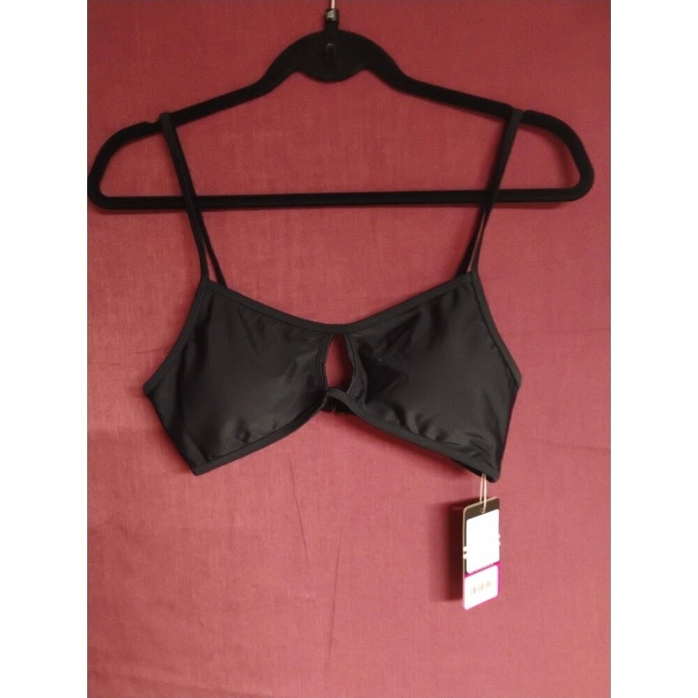 Shekini Large Black Bikini Top Beach Swim